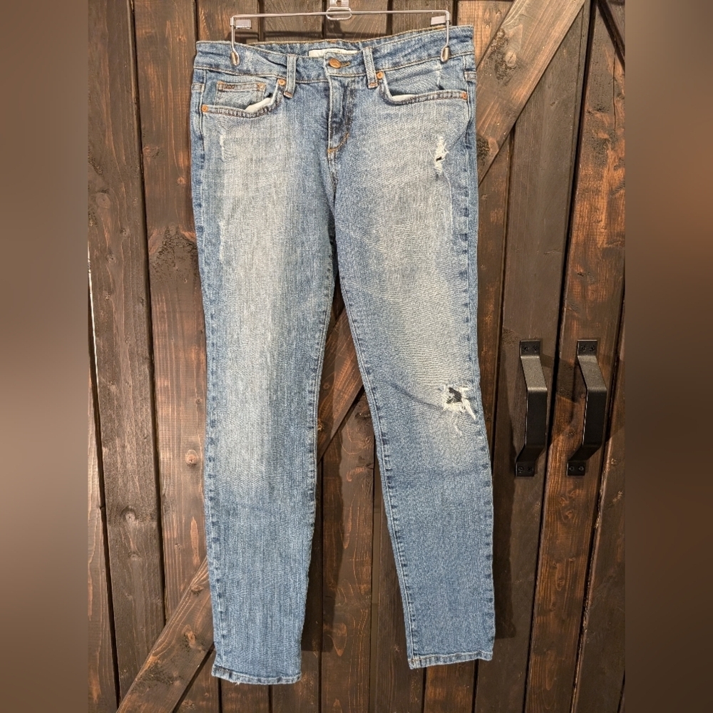 Joe's Jeans, size 29 distressed light wash - Picture 2 of 10